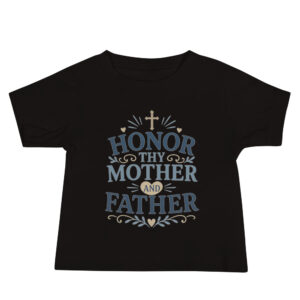 Baby Jersey Short Sleeve Tee-Honor Thy Parents