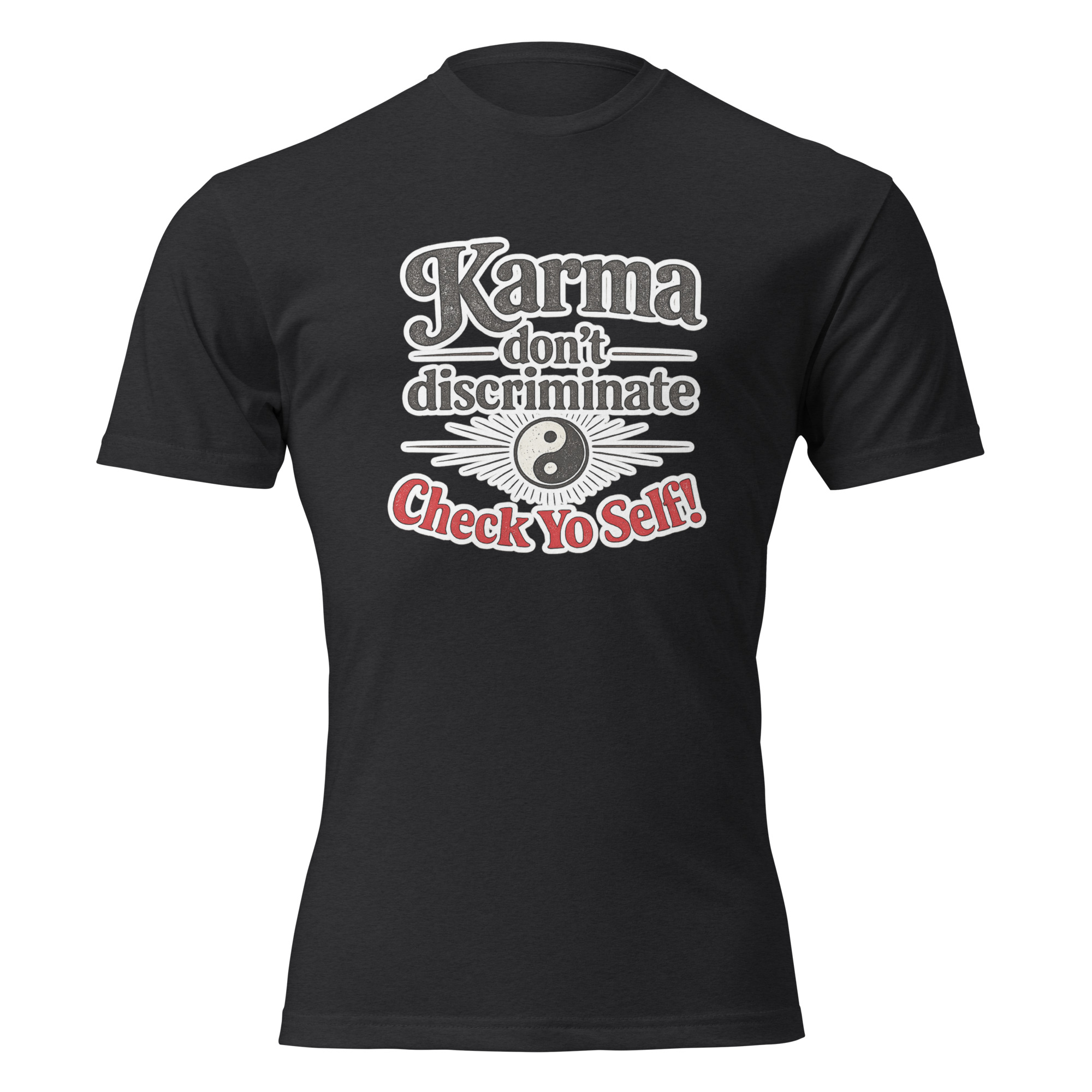 Unisex Fitted T-Shirt - CHECK YO SELF