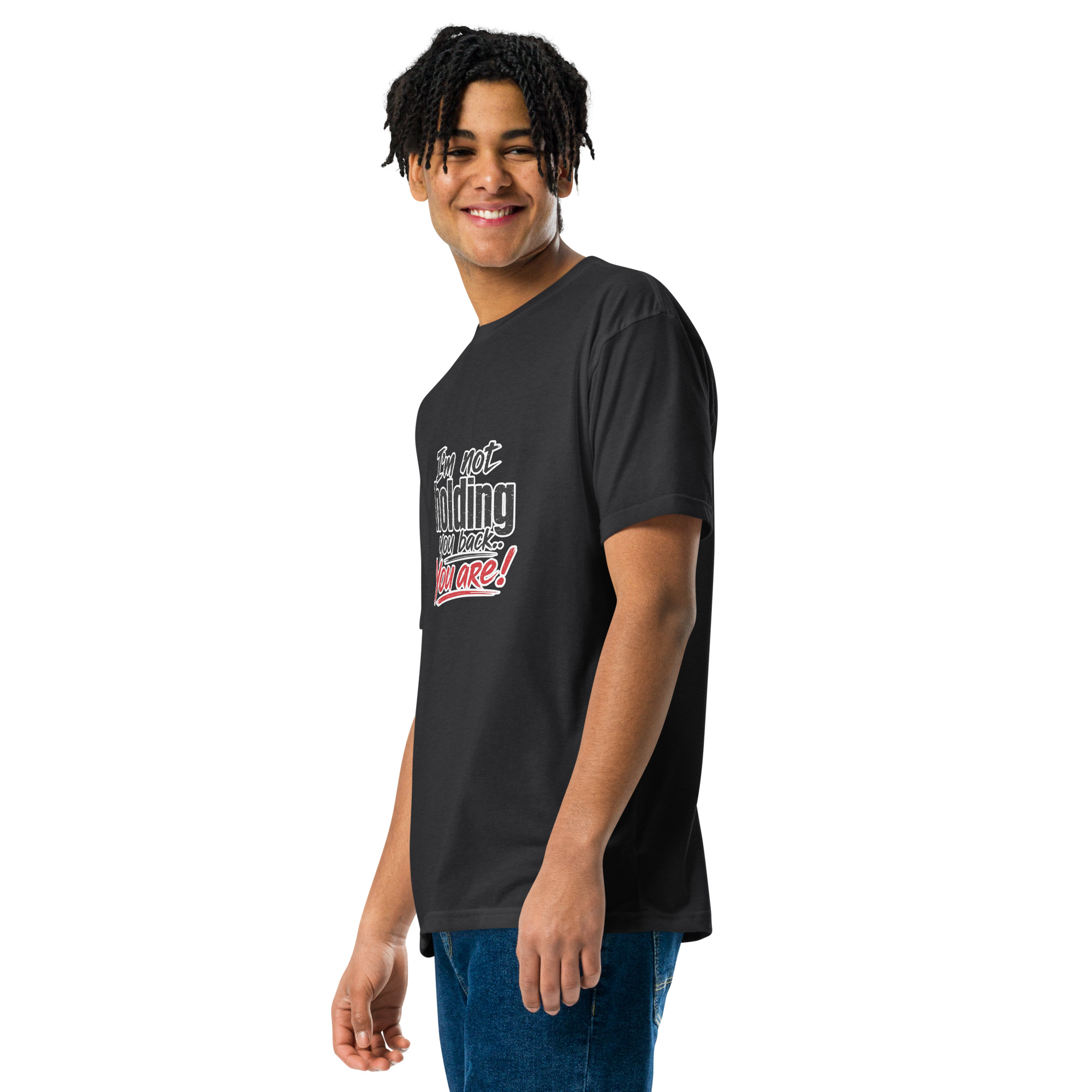 Unisex Fitted T-Shirt - NOT HOLDING - Image 4