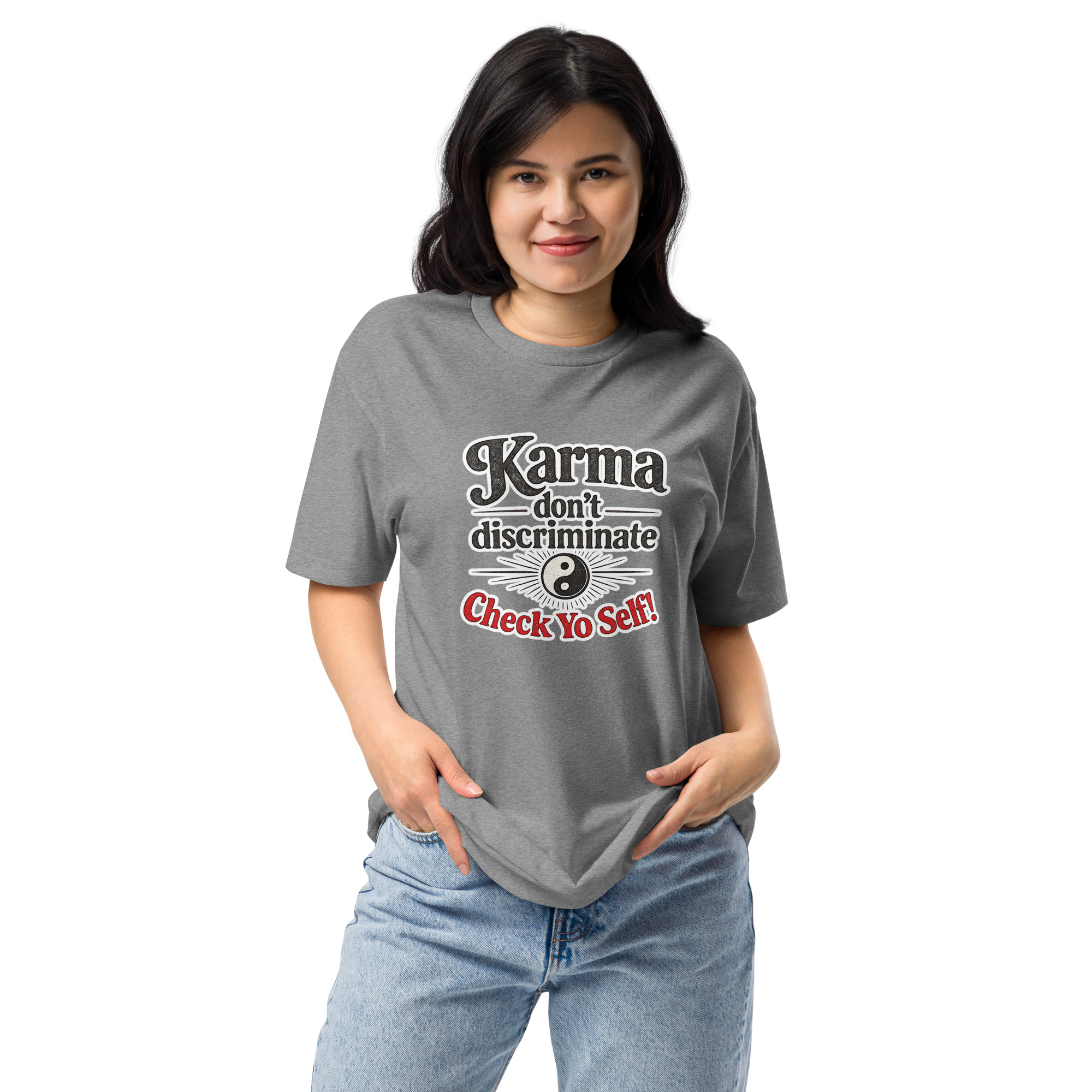 Unisex Fitted T-Shirt - CHECK YO SELF - Image 15