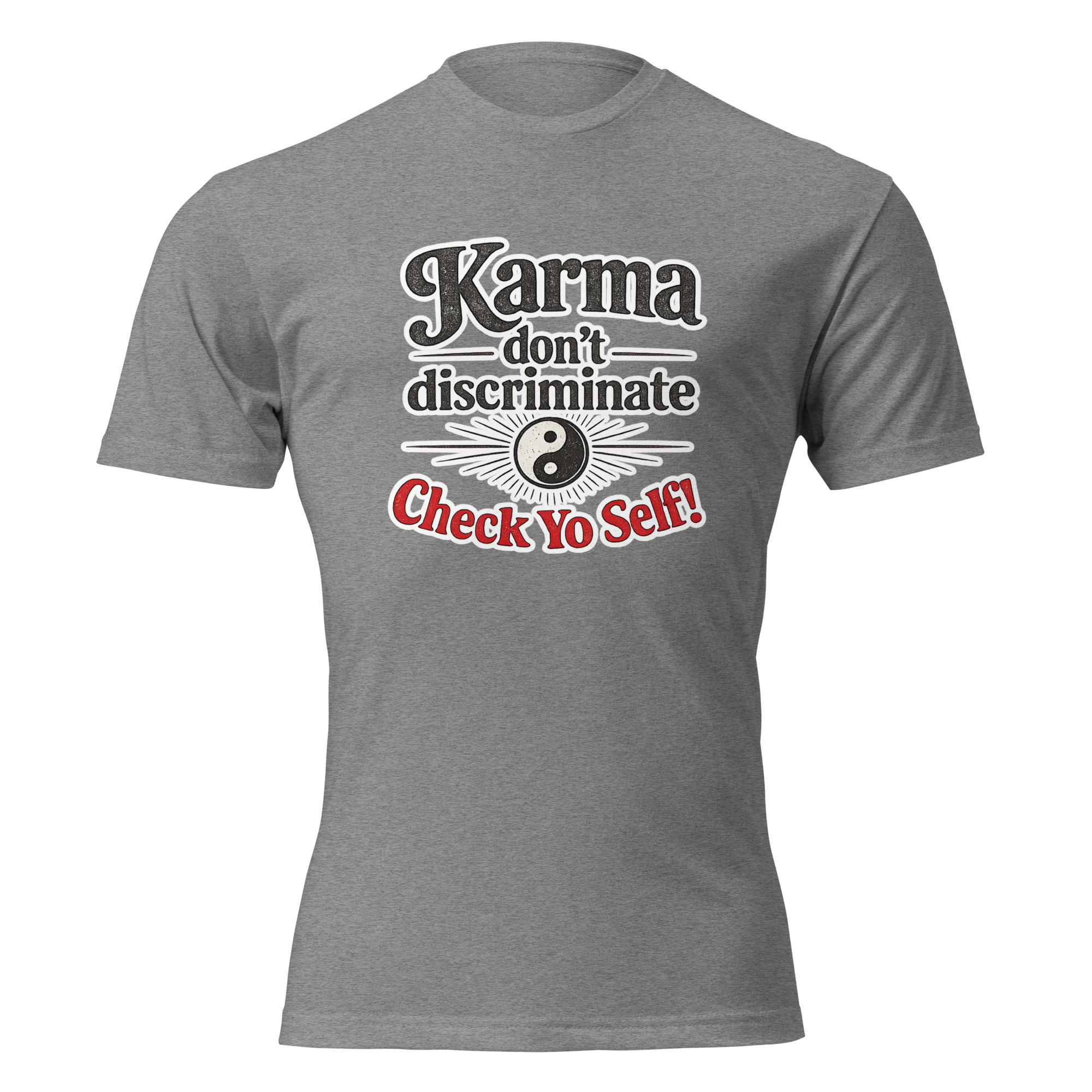 Unisex Fitted T-Shirt - CHECK YO SELF - Image 18