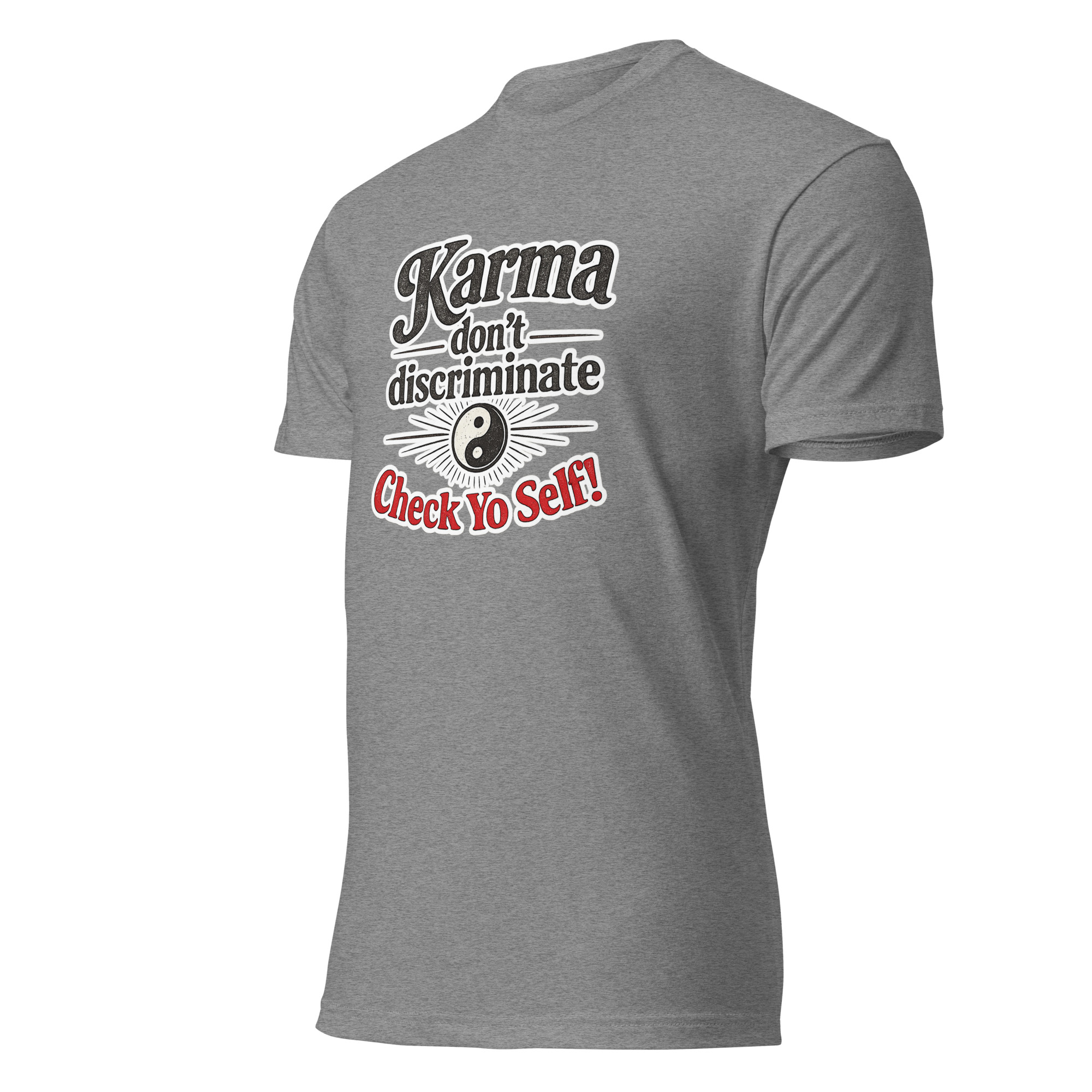 Unisex Fitted T-Shirt - CHECK YO SELF - Image 19