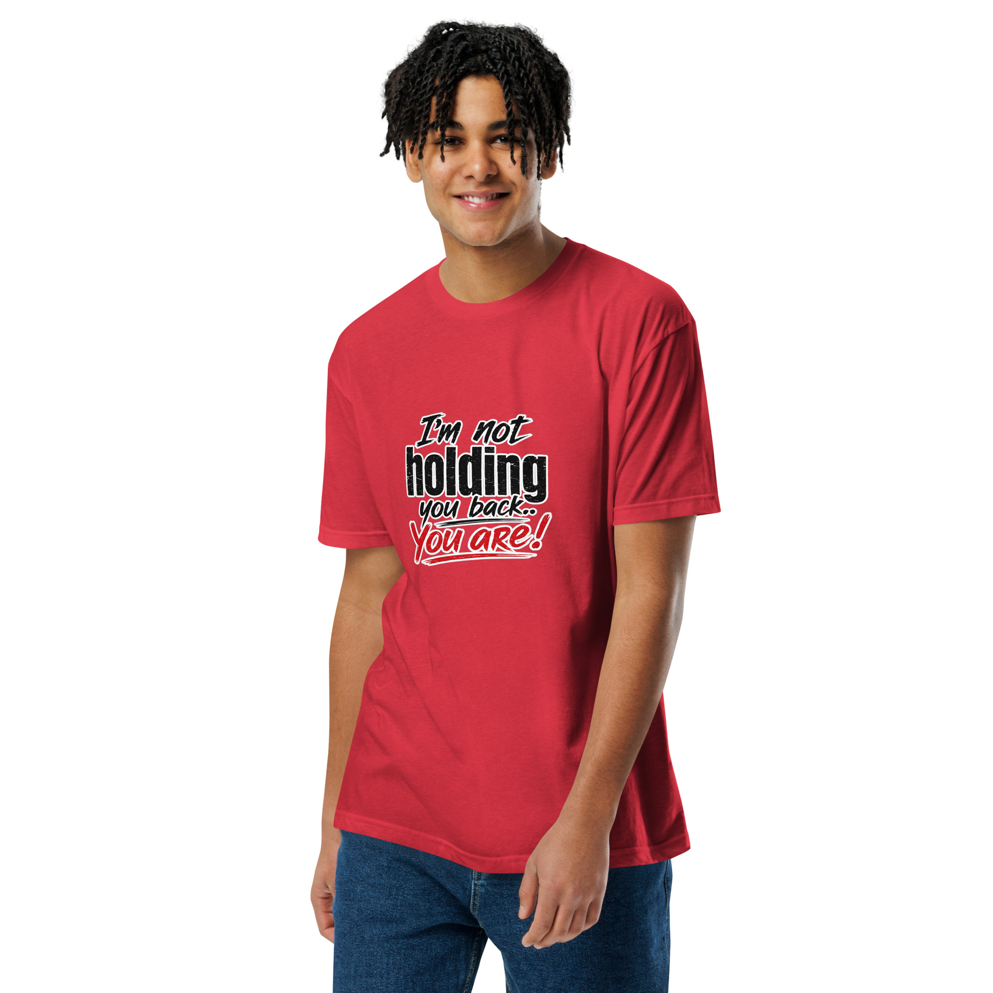 Unisex Fitted T-Shirt - NOT HOLDING - Image 7