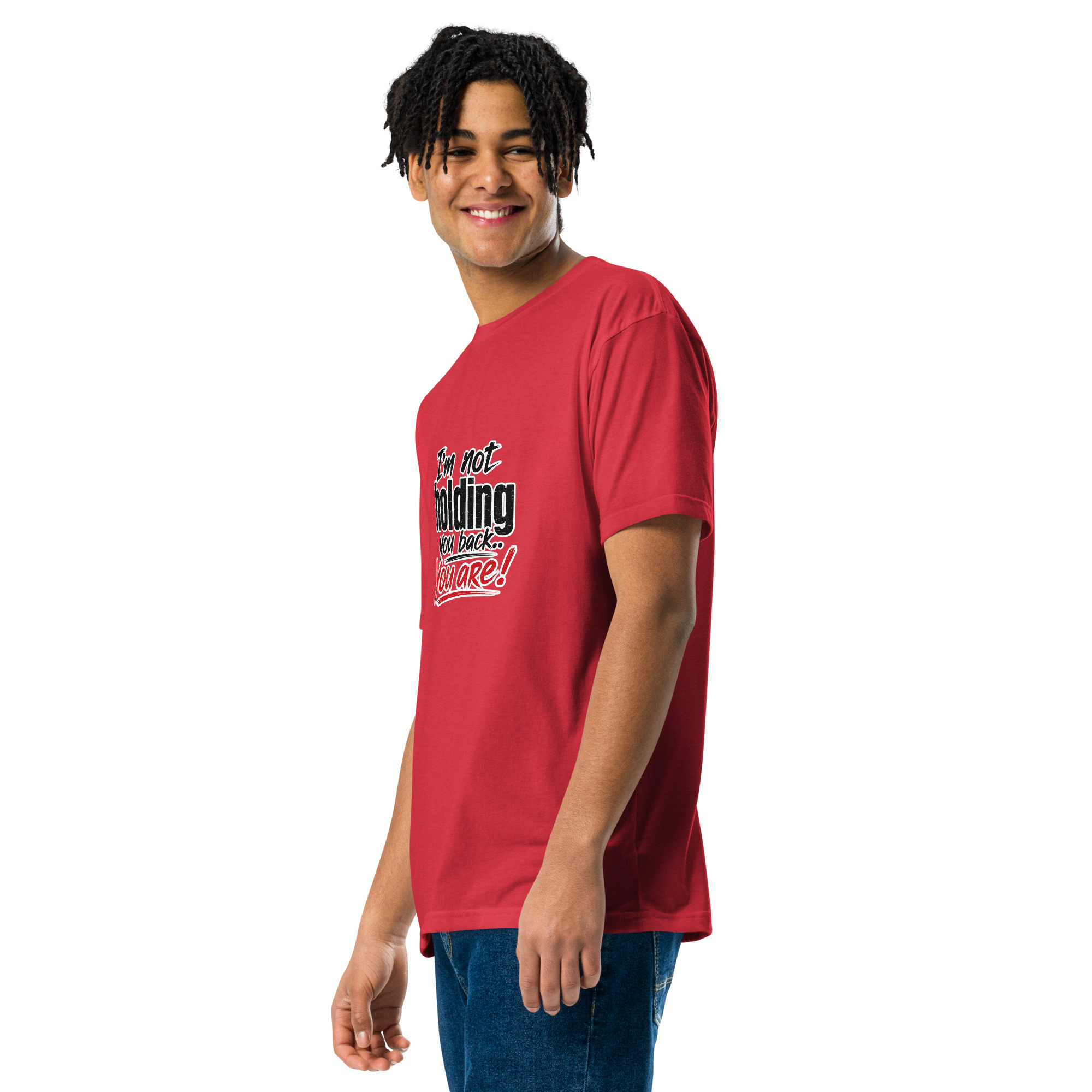 Unisex Fitted T-Shirt - NOT HOLDING - Image 8