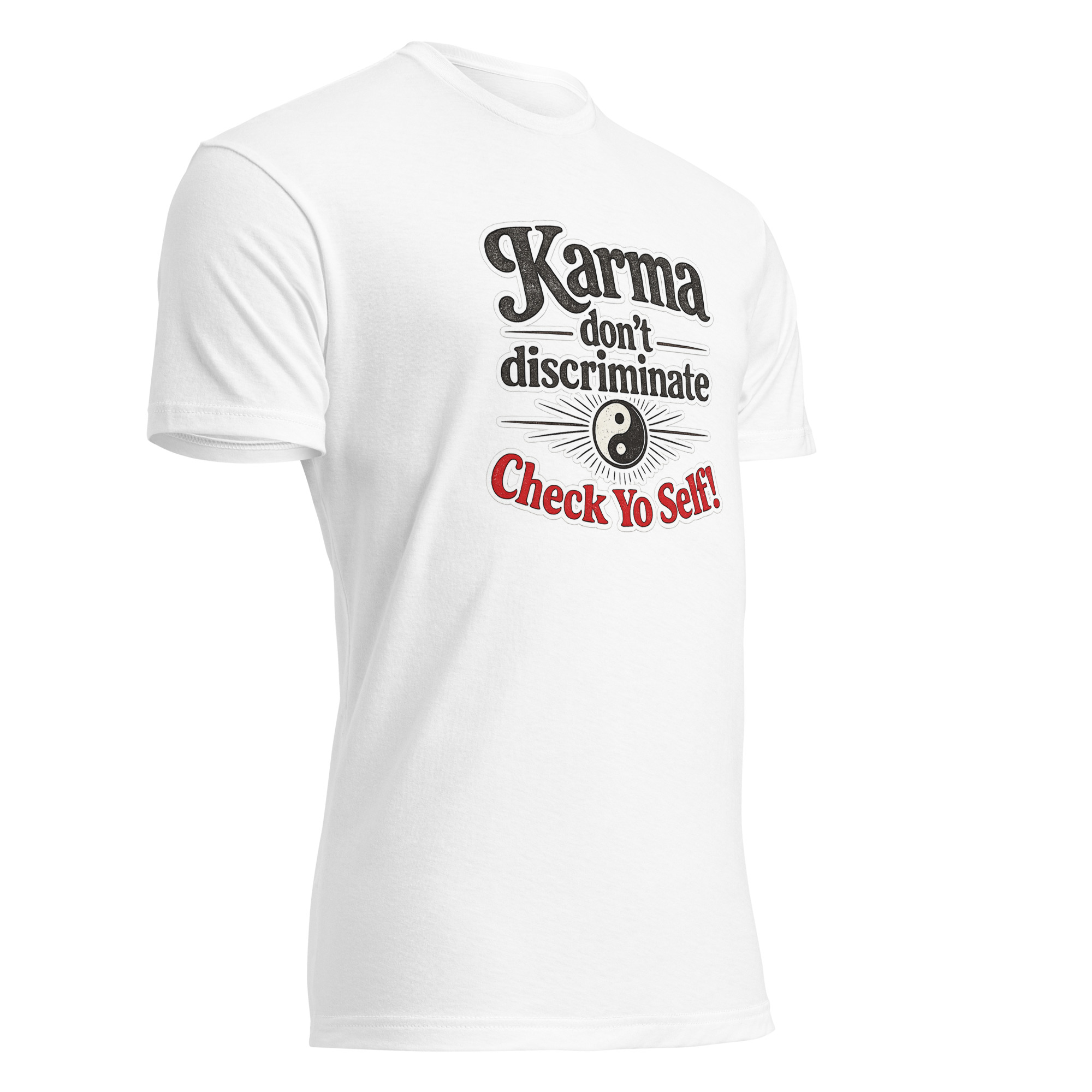 Unisex Fitted T-Shirt - CHECK YO SELF - Image 29