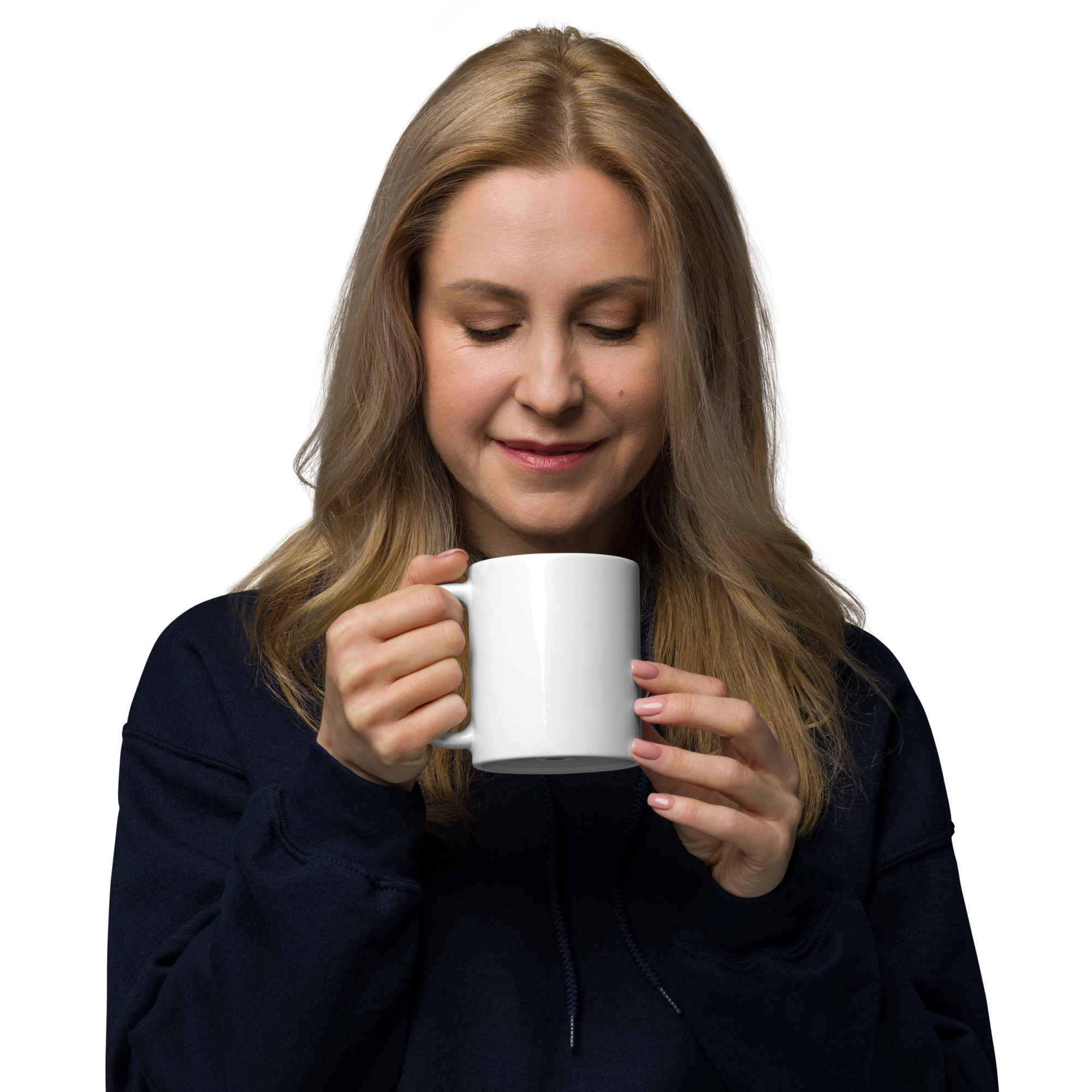 White glossy mug MINDING MY BUSINESS - Image 2